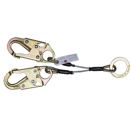 Super Anchor Safety 2-D Lanyard + 2 Snaphooks 6515-SH